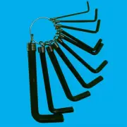 10 Piece HEX Key Set, Allen key Wrench Tool Metric 1.5mm to 10mm, Alan Allan