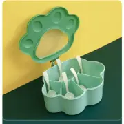 (Green) Cat Claw Seasoning Box Household Spoon Set Kitchen Supplies Salt Msg