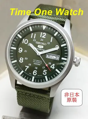 實體店面日系_SEIKO_精工錶_盾牌5號帆布帶機械錶SNZG09J1_SNZG15J1_SNZG11J1_SNK805