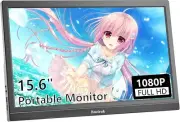 15.6 Inch Portable Monitor with Type-C HDMI Port 1920x1080 FHD