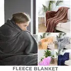 Large Warm Faux Fur Fleece Blanket Throw Sofa Bed Mink Blanket Single & Double