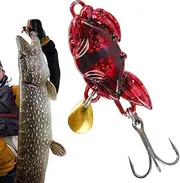Saltwater Fishing Lures - Swimbaits Bass Lures Fish Bait Sequin,Long-Distance Casting, Crab Shape Fishing Accessories Tools for Freshwater Saltwater
