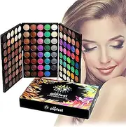 RoseFlower 120 Colors Matte Eyeshadow Palette Makeup Highly Pigmented Make Up Shimmer Eye Shadow Pallet Powder - Long Lasting Cosmetic Palette