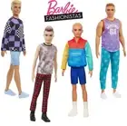 BARBIE KEN FASHIONISTAS MAN DOLL #176 PINK HAIR #191 BLONDE ASST. DWK44 MATTEL
