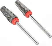 Nail Manicure Drill Bit, 2pcs Nail Polishing Drill Bit Tungsten Steel Cutting for Home Use