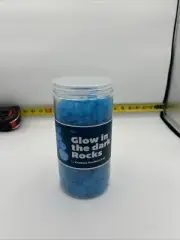 Glow in The Dark Rocks Indoor & Outdoor Use Blue, 450 Pieces