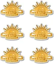 Australian Army Rising Sun Sticker v2 60mm 6 Pack Quality Water/fadeproof Vinyl