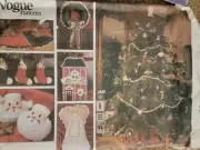Vogue Pattern 2776 - Christmas Stockings Wreath Tree Skirt Santa Cushions & Decs