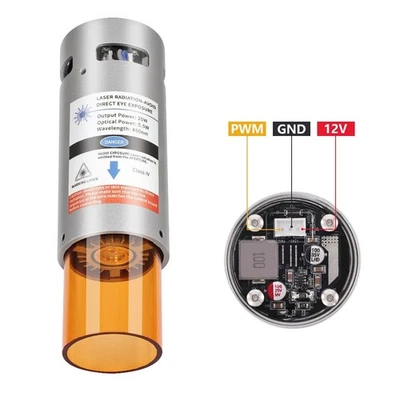 Cylindrical Fixed Focus Laser 450nm Laser Module for CNC Mini Engraving Machine