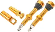 Pcs Cnc Backflow Prevention Bike Tire Valve Caps Heavy Duty Valve Air Chuck for Inflator Gauge Bike Tool Kit