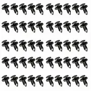 BHSTTNIXP 50 PCS 8 mm Car Trim Clips,Universal Car Accessories Rivets Clips for Car Mat Mudguard Decorative Panel,Black