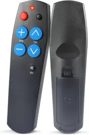 Universal TV Remote Control with Big Buttons, Easy to Use and Set Up, Suitable for Elderly and Children