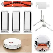 Accessories For Xiaomi Robot Vacuum Cleaner, 1 Central Brush, 2 Side Brushes, 3 HEPA Filters,1 Cleaning Tool Vacuum Cleaner Parts Replacement Parts For Xiaomi