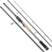 [ministoream] Travel Fishing Rods, 4 Piece Fishing Pole,Surf Casting/Spinning Rod,Ultralight Fishing Baitcasting Rod 7ft for Saltwater Trout, Bass, Walleye, Pike