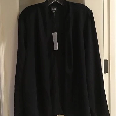 EILEEN FISCHER JACKET NAVY BLUE 100% RAYON SIZE XL NWT