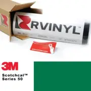 3M 50 Scotchcal Medium Green 76 Vinyl Film Craft Sign Decal Hobby DIY Sheet Roll