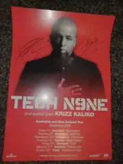 Autographed Tech N9ne Tour Poster