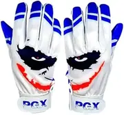 PGX Baseball Smiley Baseball Batting Gloves Cool Blue