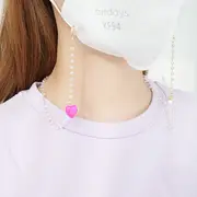 Bead Love Mask Necklace Mask Strap