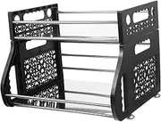 Alipis 1Set Fruit and Vegetable Storage Basket with Wheels Stacking Spice Rack Organizer for Kitchen Bathroom Garage Space Saving Design Multi Use Storage