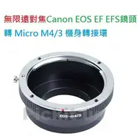 在飛比找蝦皮購物優惠-Canon EOS EF鏡頭轉Micro M4/3相機身轉接