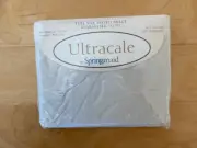 NOS Vintage Springmaid Ultracale Percale Full Fitted Sheet Cream Made in USA