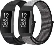 AVOD Nylon Watch Bands Compatible with Fitbit Charge 4/Charge 3/SE, Soft Replacement Wristband Breathable Sport Strap with Band for Women Men