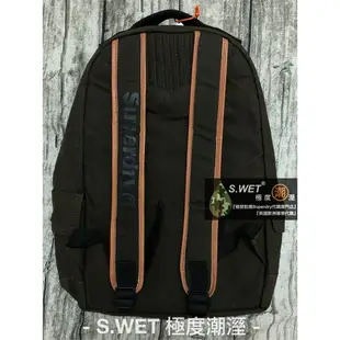 跩狗嚴選 正品 極度乾燥 Superdry Oatman 純棉上蠟復古帆布 卡其軍綠後背包 背包 書包 真皮 貼布 高階款