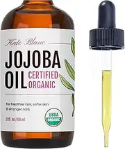 Jojoba Oil (60ml), Organic, 100 Pure & Natural, Revitalises Hair and Gives Skin a Radiant and Youthful Look, Great for Lips, Cuticles, Stretch Marks, Beard, Leaving You Vibrant and Glowing. Works for Men and Women