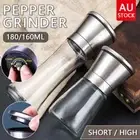 Stainless Steel Electric Salt and Pepper Grinder Set Manual Ceramic Mills Glass