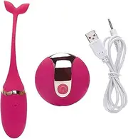 Wearable Remote Control Bullet Egg Vibrator, G-Spot Massager for Adult Women, Discreet and Rechargeable Sex Toy (Pink)