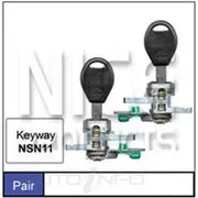 Nice Door Lock Barrel - Pair, NDL33M