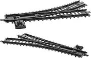Kisangel 2pcs Train Track Accessories for Flexible Assembly Railway Track Models Enhance Creativity Hand Eye Coordination Unique Design for Interactive Fun