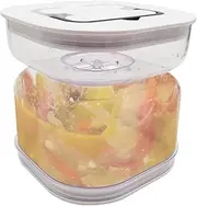 Pickle Jar, No Leaking Storage Jars - Square Container with Recyclable Storage Juice Separator Juice Shop Sealed Pickle Jar with Vacuum Pump