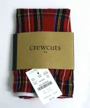 Crewcuts J Crew Boys woven Boxer shorts underwear Red Plaid Size XS 4-5