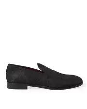 Dolce & Gabbana Embroidered Loafer SlipOn Shoes - Loafers - Black -Size 41.5