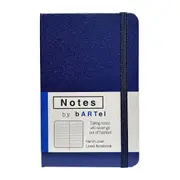 Bartel Notebook Notes by Bartel 9x14cm Hardcover Lined Blue NNBR1409BL