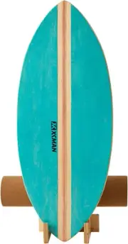 Surf Balance Board Trainer with Roller Wooden Exercise Balancing Stability Train