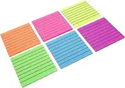 DOITOOL Set of 6 Aesthetic Book Marks Fluorescent Sentence Markers Highlight Strips for Easy Reading Learning