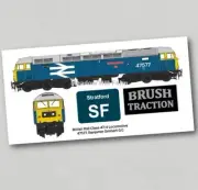 British Rail Class 47 Fridge Magnet 47577 BR Blue Diesel Locomotive Stratford
