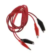 For Alligator Clips for Test Measurement with Silicone Two Clamp Power Cord