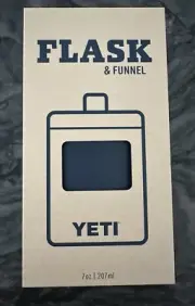 YETI Flask Navy Blue 7 Oz with Funnel