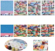 2 Sets 447 DMC Diamond Painting Number Color Label Stickers for Round + Square