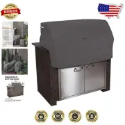 Premium 57 Inches Built-In BBQ Grill Cover - Durable Taupe Fabric Protection