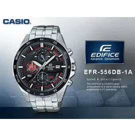 CASIO 手錶專賣店 時計屋 EFR-556DB-1A 男錶 指針錶 不鏽鋼錶帶 礦物玻璃 100米防水 日期顯示 螺旋式錶冠