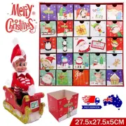 Christmas Advent Calendar Countdown DIY Making Kit Kids Gift Santa Elf Decor