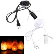 1M E12 Socket Bulb Adapter US Plug with Dimmer Cable Cord Switch for Himalayan Salt Lamp Electric 33 WHITE