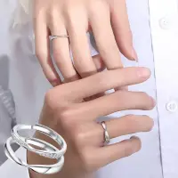 在飛比找momo購物網優惠-【KT DADA】戒指 指環 對戒 戒指女生 戒指男 情侶戒
