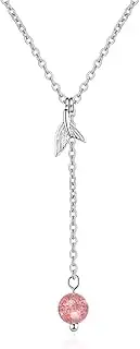 [Generic] Strawberry Crystal Pendant Necklaces for Women Girl Gift