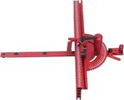 Miter for Table Saw, Aluminum Alloy High Accuracy Table Saw Miter System with Limit Stop, Flexible Locking Miter Fence System for 30mm or 45mm T Track